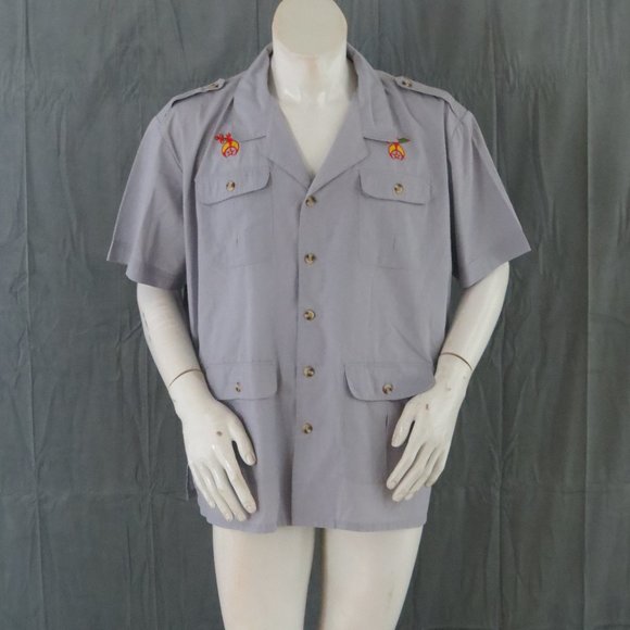 Vintage Shirners Shirt - Summer Cook Shirt - Stitched in Logos - Mens 3 XL - Picture 1 of 10
